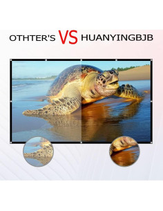 Pantalla de proyector HUANYINGBJB 120" HD Plegable Doble Cara 2