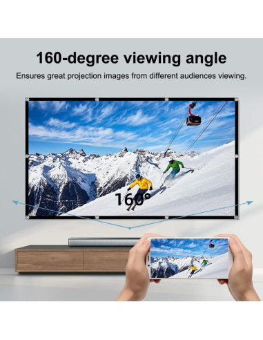 Pantalla de proyector HUANYINGBJB 120" HD Plegable Doble Cara