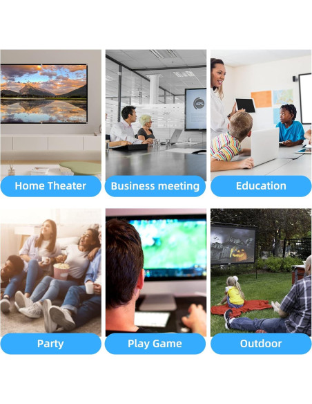 Pantalla de proyector HUANYINGBJB 120" HD Plegable Doble Cara