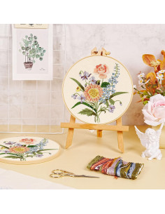 Kit de Bordado Floral MAMUNU para Principiantes - Manualidades DIY 2