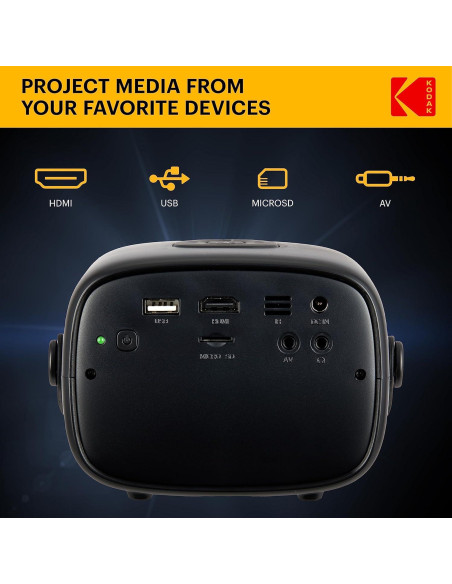 Proyector Portátil KODAK FLIK X2 100" (254 cm) HDMI USB