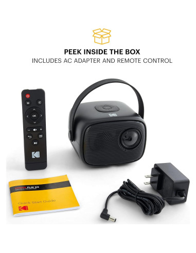 Proyector Portátil KODAK FLIK X2 100" (254 cm) HDMI USB