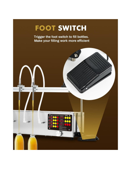 Máquina de Llenado Líquido 4 Cabezas 13.2 kg para Vino y Detergente