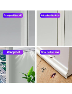 Sellador de Ventana KNEELISA 299.72 cm Autoadhesivo Blanco 2