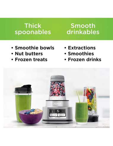 Licuadora Ninja Foodi SS101 1200W Hacedor de Tazones 414ml