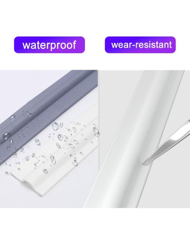 Sellador de Ventana KNEELISA 299.72 cm Autoadhesivo Blanco