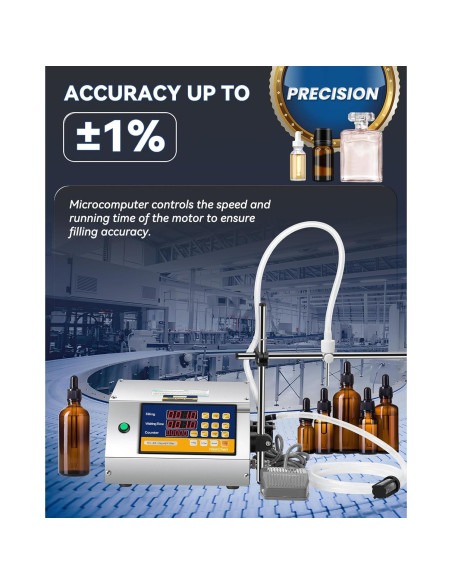 Máquina de Llenado de Líquidos Hanchen 148 ml Bomba Peristáltica