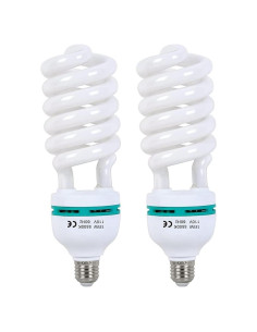 Kit de Iluminación Fotográfica Skytex 2 Pcs 135W CFL E27 5500K