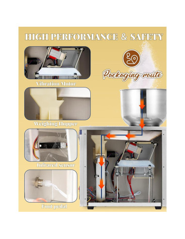 Máquina de Llenado Automática Hanchen 1-20g para Granos y Polvo