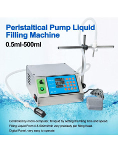 Máquina de Llenado Líquido Digital ZONEPACK 0.5-650ml Bomba Peristáltica 2
