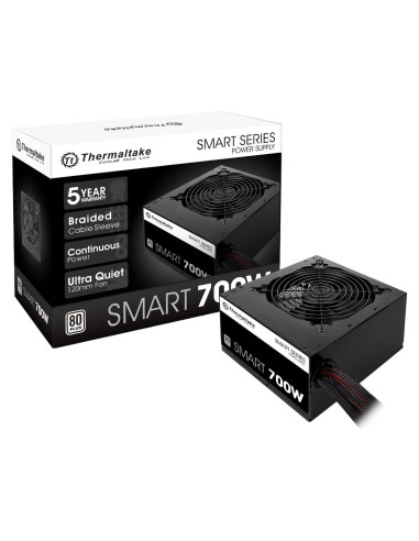Fuente de Poder Thermaltake 700W ATX 80+ PFC Activo Silenciosa