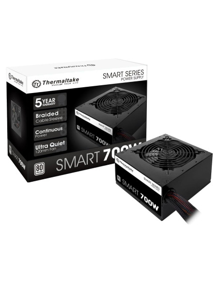 Fuente de Poder Thermaltake 700W ATX 80+ PFC Activo Silenciosa
