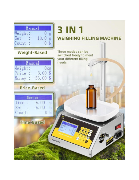 Máquina de Llenado de Líquidos Moonshan 2-300g Bomba Peristáltica
