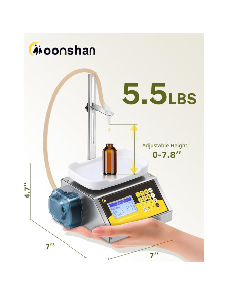 Máquina de Llenado de Líquidos Moonshan 2-300g Bomba Peristáltica