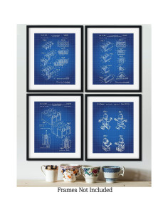 Conjunto de 4 Impresiones de Patentes de Lego Govivo 20x25 cm 2