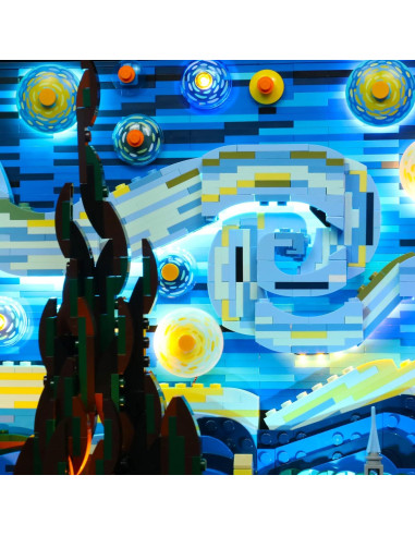 Iluminación LED Brickshining para LEGO Van Gogh 21333