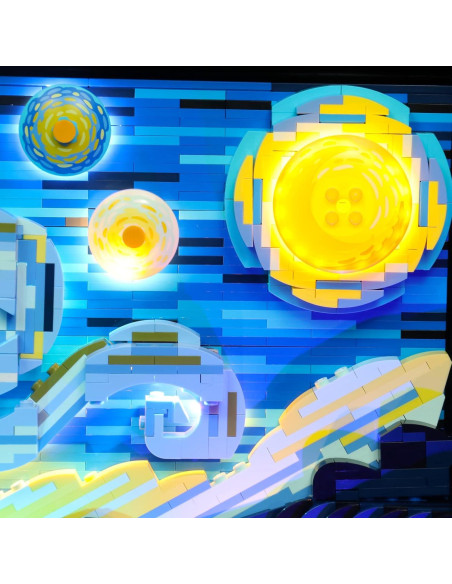Iluminación LED Brickshining para LEGO Van Gogh 21333
