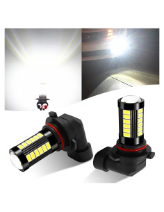 2 Bombillas LED de Niebla Flygun 9006 1500 Lúmenes 6500K