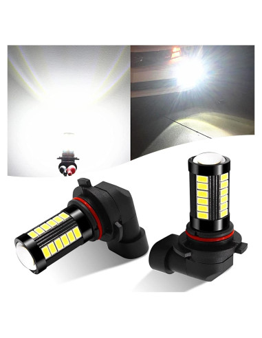 2 Bombillas LED de Niebla Flygun 9006 1500 Lúmenes 6500K