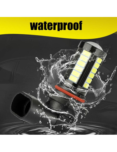 2 Bombillas LED de Niebla Flygun 9006 1500 Lúmenes 6500K