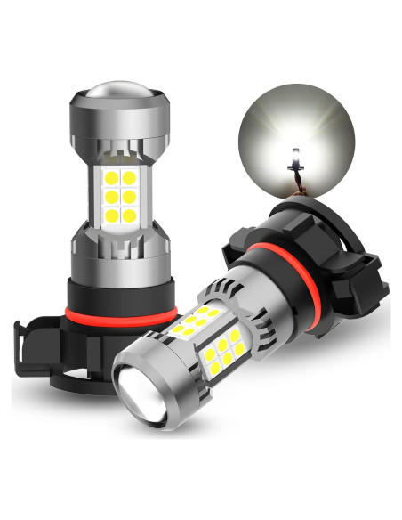 Bombillas LED de Niebla PHINLION PSX24W 3200 Lúmenes 6000K