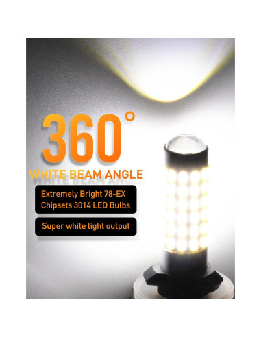 Bombillas LED LUYED 880 Xenón 6500K Paquete de 2