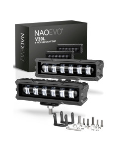 Barra de Luz LED NAOEVO 6 Pulgadas 50W 2600LM Blanca