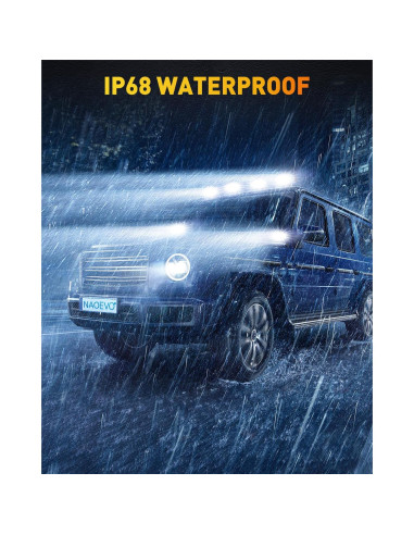 Barra de Luz LED NAOEVO 6 Pulgadas 50W 2600LM Blanca