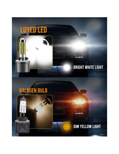 Bombillas LED LUYED 880 Xenón 6500K Paquete de 2