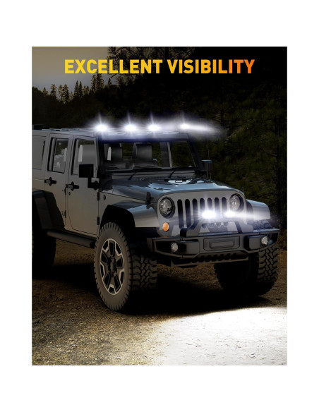 Barra de Luz LED NAOEVO 6 Pulgadas 50W 2600LM Blanca