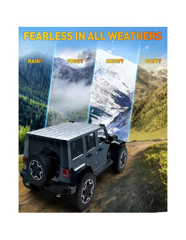 Barra de Luz LED NAOEVO 7" 240W 24000LM Blanca Off Road