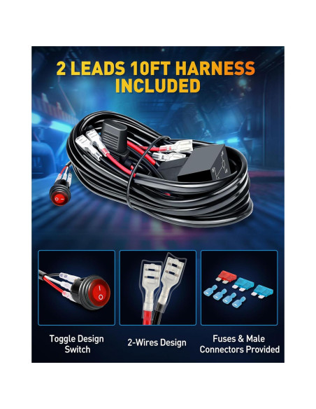 Barra de Luz LED NAOEVO 7" 240W 24000LM Blanca Off Road