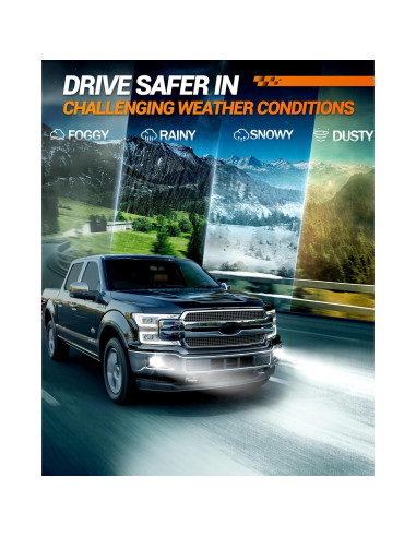 Bombillas LED de Luz de Niebla SEALIGHT H11 H16 H8 18000LM