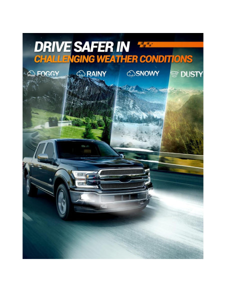 Bombillas LED de Luz de Niebla SEALIGHT H11 H16 H8 18000LM