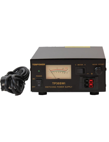 Fuente de Poder DC 13.8V TekPower TP30SWI 30A con Compensación de Ruido