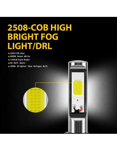 Bombillas LED de Niebla AUXLIGHT 881 6000K - Paquete de 2