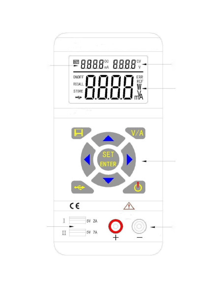 Fuente de Alimentación DC Portátil Tekpower TP3016M 0-30V 1.6A