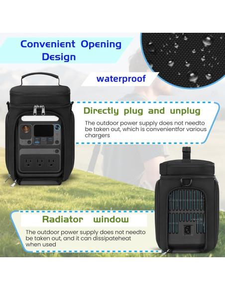 Bolsa de Transporte Cxinesbag para Anker SOLIX C300 22x19x10cm