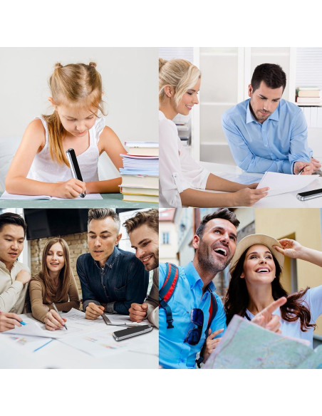 Bolígrafo Traductor Funnywhale A13S - 112 Idiomas, Plata y Negro