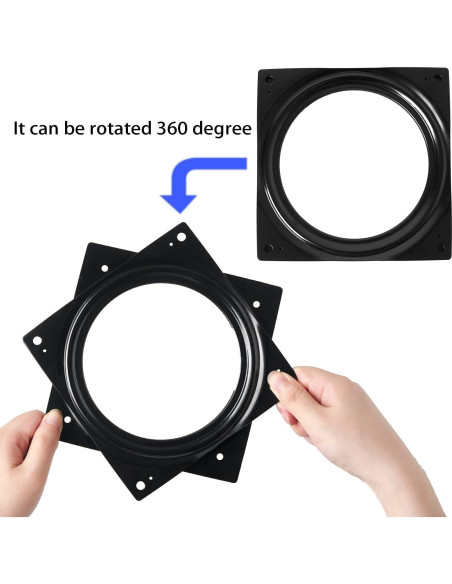 Giratorio Lazy Susan HSTECH 15.24 cm Negro 226.8 kg 360