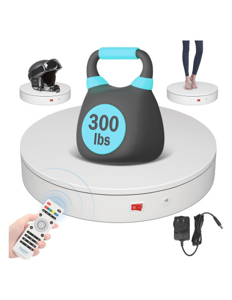 Plato Giratorio Eléctrico ComXim 32cm 300kg Control Remoto