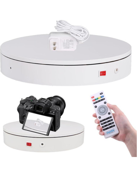 Plato Giratorio Eléctrico ComXim 32cm 300kg Control Remoto