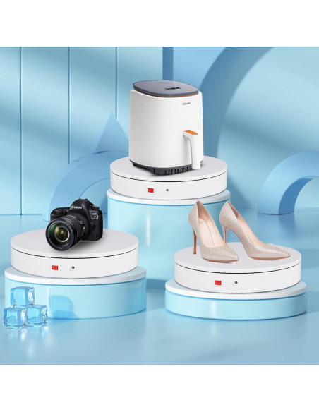 Plato Giratorio Eléctrico ComXim 32cm 300kg Control Remoto