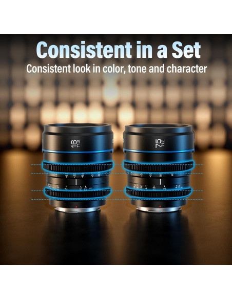 Lente Telefoto Cine SIRUI Night Walker 75mm T1.2 Montura E Lente Telefoto Cine SIRUI Night Walker 75mm T1.2 Montura E