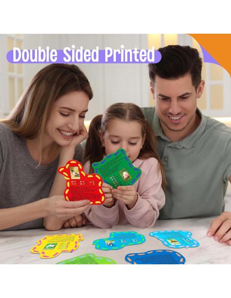 Juego de Tarjetas de Enhebrado SpriteGru 9 Piezas Animales