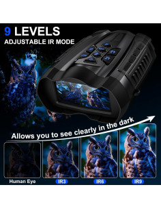 Gafas de Visión Nocturna 4K WISHBETY con Pantalla 8.89 cm 2