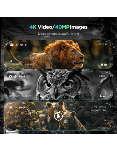 Binoculares de Visión Nocturna 4K Diyimin Z115 con Luz Táctica