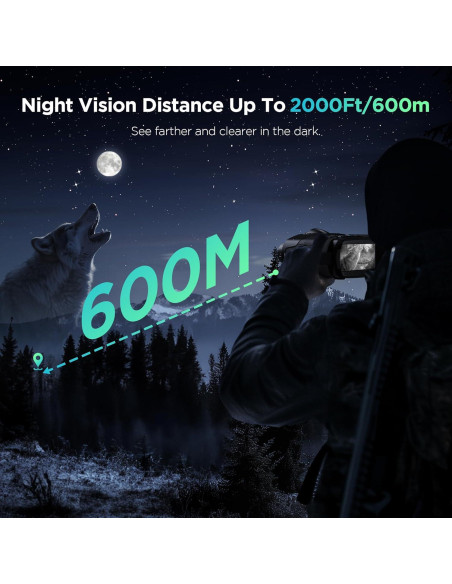Binoculares de Visión Nocturna 4K Diyimin Z115 con Luz Táctica