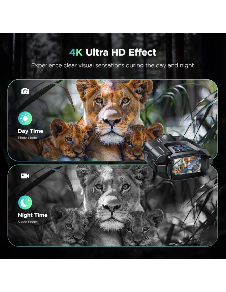 Binoculares de Visión Nocturna 4K Diyimin Z115 con Luz Táctica