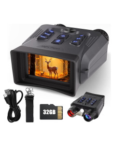 Gafas de Visión Nocturna 4K Hittymoon con Zoom 10X y 32GB